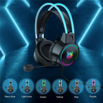 ONIKUMA X15 Pro Gaming Headset 3.5mm Kabelbaseret Headset Surround Sound Gaming-hovedtelefon med RGB-belysningseffekt