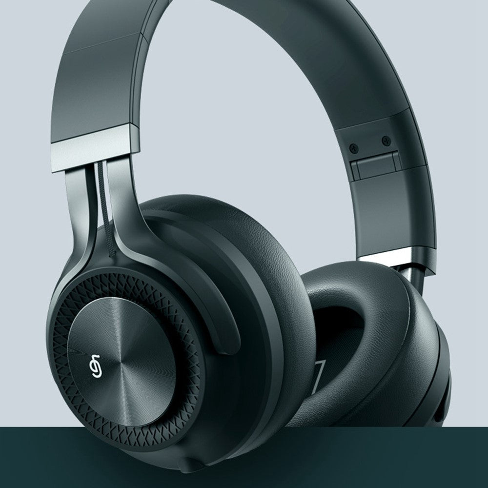 FINGERTIME trådløst headset, foldbart, Bluetooth-kompatibelt, ANC støjreducerende stereo musik-hovedtelefon
