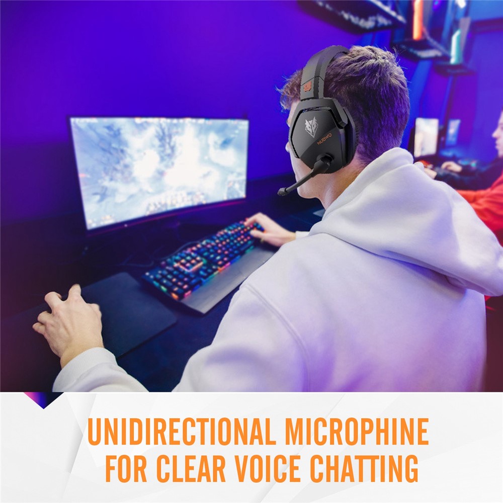 NUBWO G06 Trådløst Gaming Headset med Støjreducerende Mikrofon 2.4G Bluetooth-kompatible Høretelefoner Stereo Hovedtelefoner Kompatible med PC, Laptops, PS4, PS5, Nintendo Switch