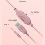 Y20 RGB Light Design Head-mounted Wired Bass Stereo Sound Headphone Computer Gaming Headset with Mic (CE Certificated)