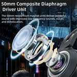 SY-G25 Devil Ears Design RGB Lighting Wired Control Gaming Earphone 3D Surround Sound Game Headset with HD Mic