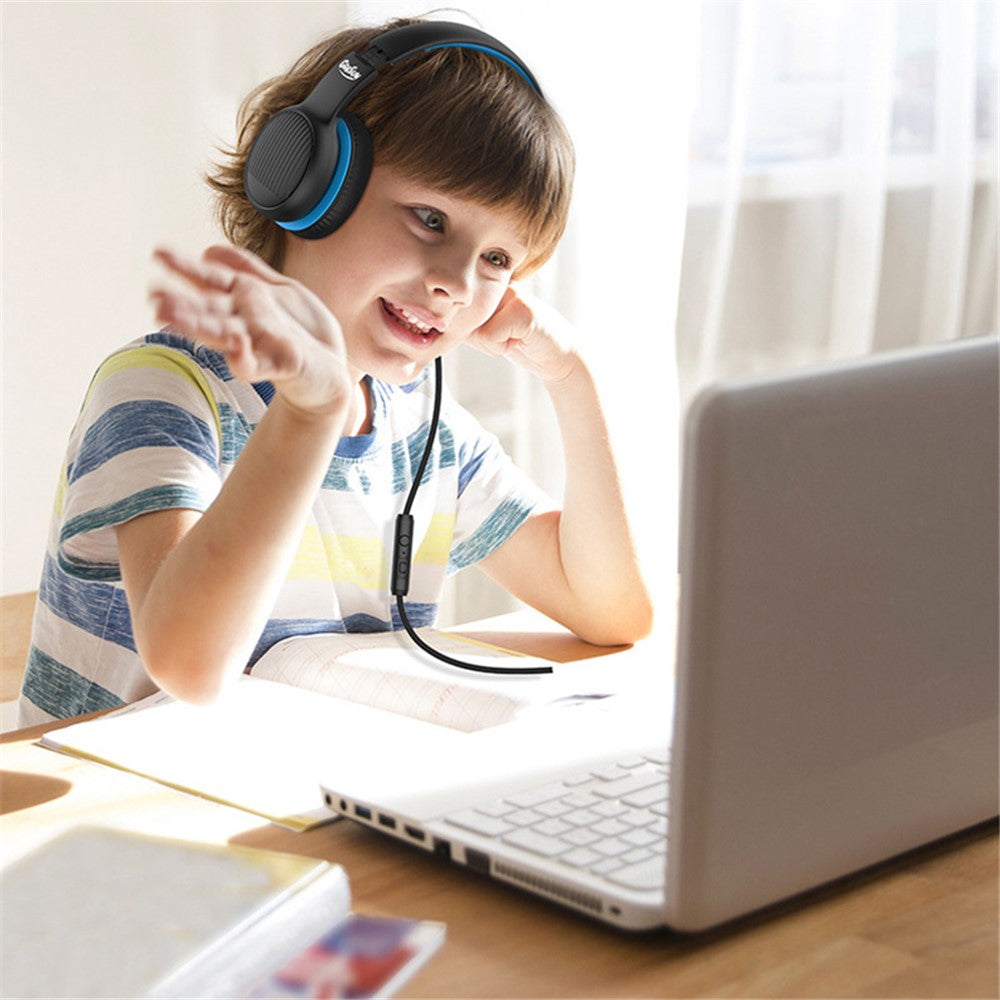 GORSUN A66 3.5mm Wired Earphones 85 / 94dB Volume Limit Over-ear Headset Children Foldable Headphone