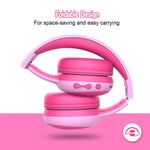 GORSUN GS-E61 Kids Over-ear Bluetooth-compatible Headphone Foldable Earphone Children Music 3.5mm AUX Headset with Detachable Cat Ears Decor