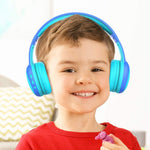 GORSUN GS-E61 Kids Over-ear Bluetooth-compatible Headphone Foldable Earphone Children Music 3.5mm AUX Headset with Detachable Cat Ears Decor