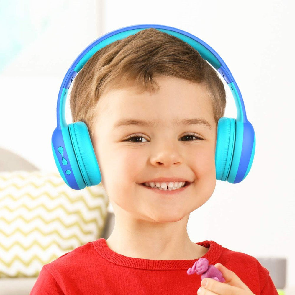 GORSUN GS-E61 Kids Over-ear Bluetooth-compatible Headphone Foldable Earphone Children Music 3.5mm AUX Headset with Detachable Cat Ears Decor