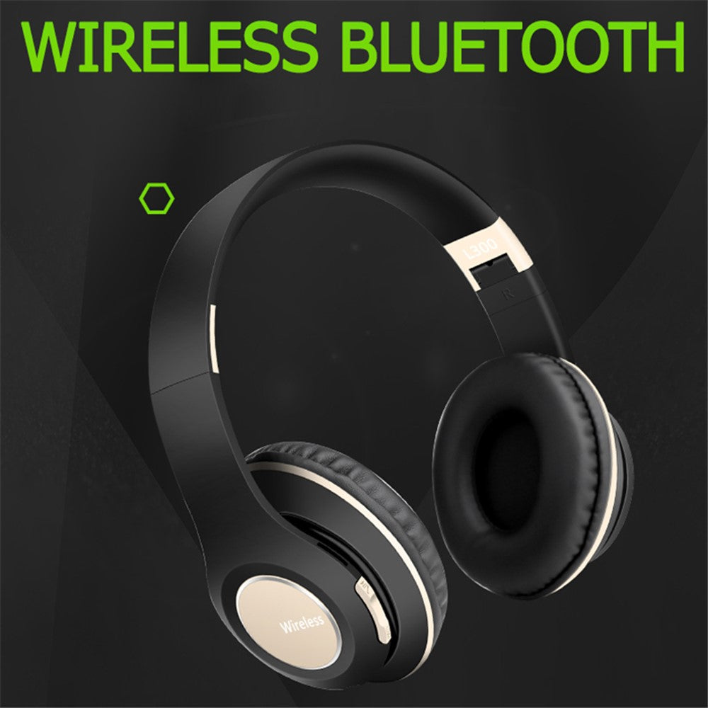L300 Over-ear Wireless Headset Foldable Bluetooth-compatible 5.0 HiFi Stereo Sound Noise Cancelling Headphone