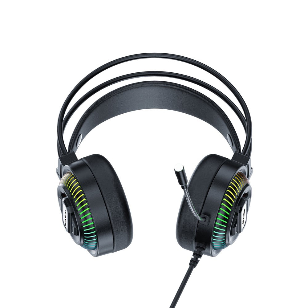 BATXELLENT H46 RGB-belysning Kabelforbundne hovedtelefoner Gaming Headset med Mikrofon