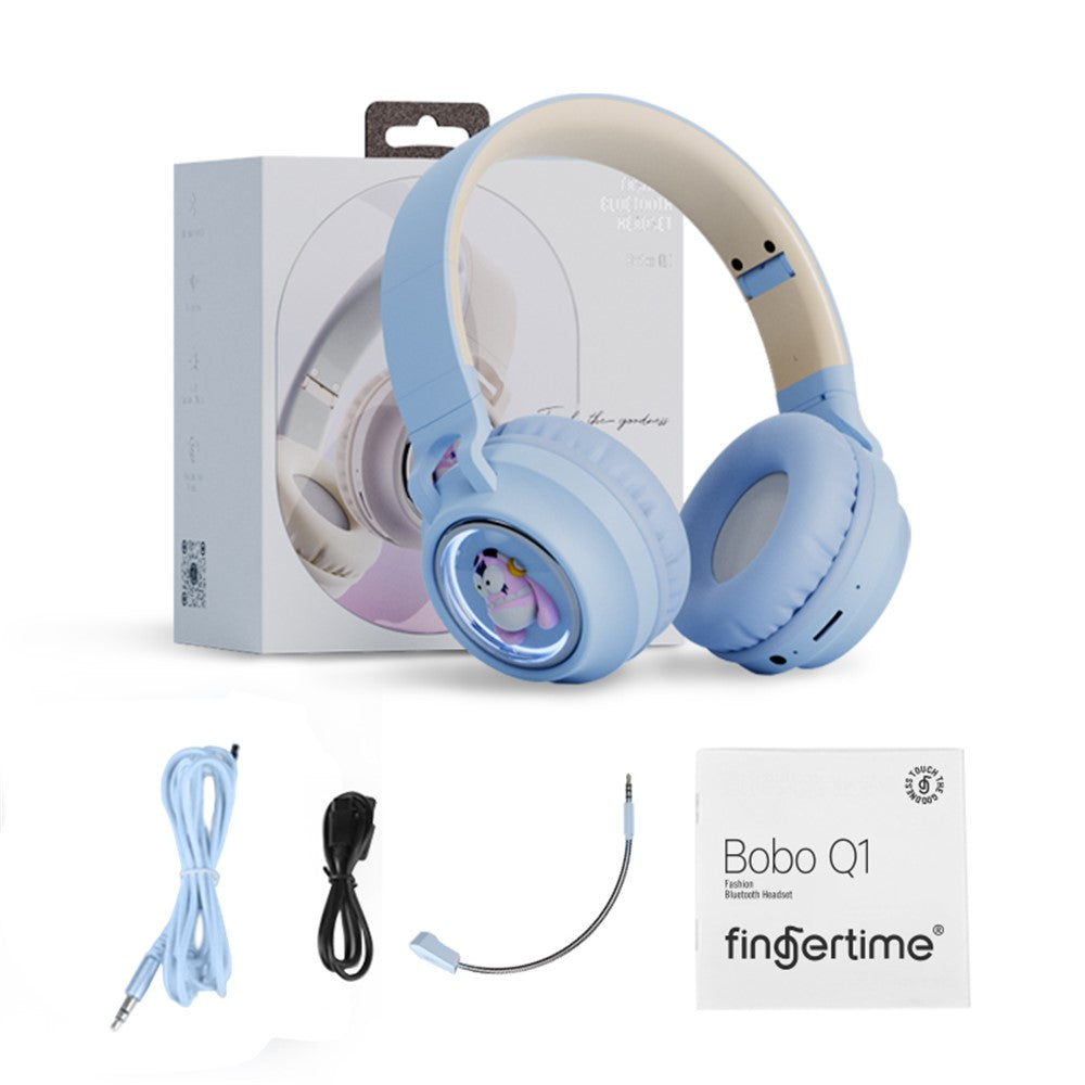 FINGERTIME Q1 BT5.3 Space Capsule Wireless Headset with Breathing Light Bluetooth-compatible Headphone for Kids