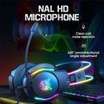 ONIKUMA X26 E-sports Gaming Headset with RGB Lighting Noise Reduction Wired Headphone