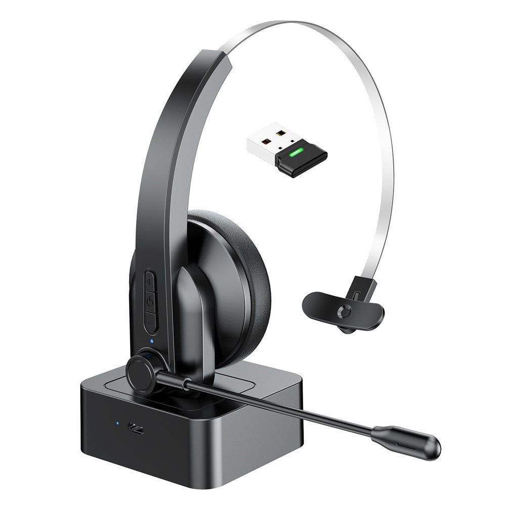 OY631 Bluetooth-kompatibelt 5.3 Headset Kundeservice Hovedtelefon med Mikrofon Støjreducerende Trådløst Headset til Lastbilchauffører