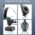 OY631 Bluetooth-kompatibelt 5.3 Headset Kundeservice Hovedtelefon med Mikrofon Støjreducerende Trådløst Headset til Lastbilchauffører