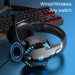 KOTION EACH G2000PRO Bluetooth-compatible 5.2 Headset Over-Ear HiFi Stereo Wireless Wired Gaming Headphone