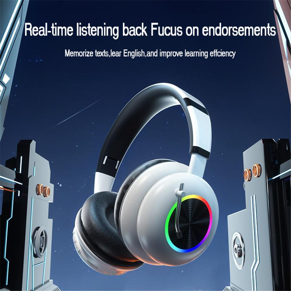 KE-29 Over-ear Trådløst Bluetooth-kompatibelt Headset RGB Lys Gaming Musik Hovedtelefon med Mikrofon