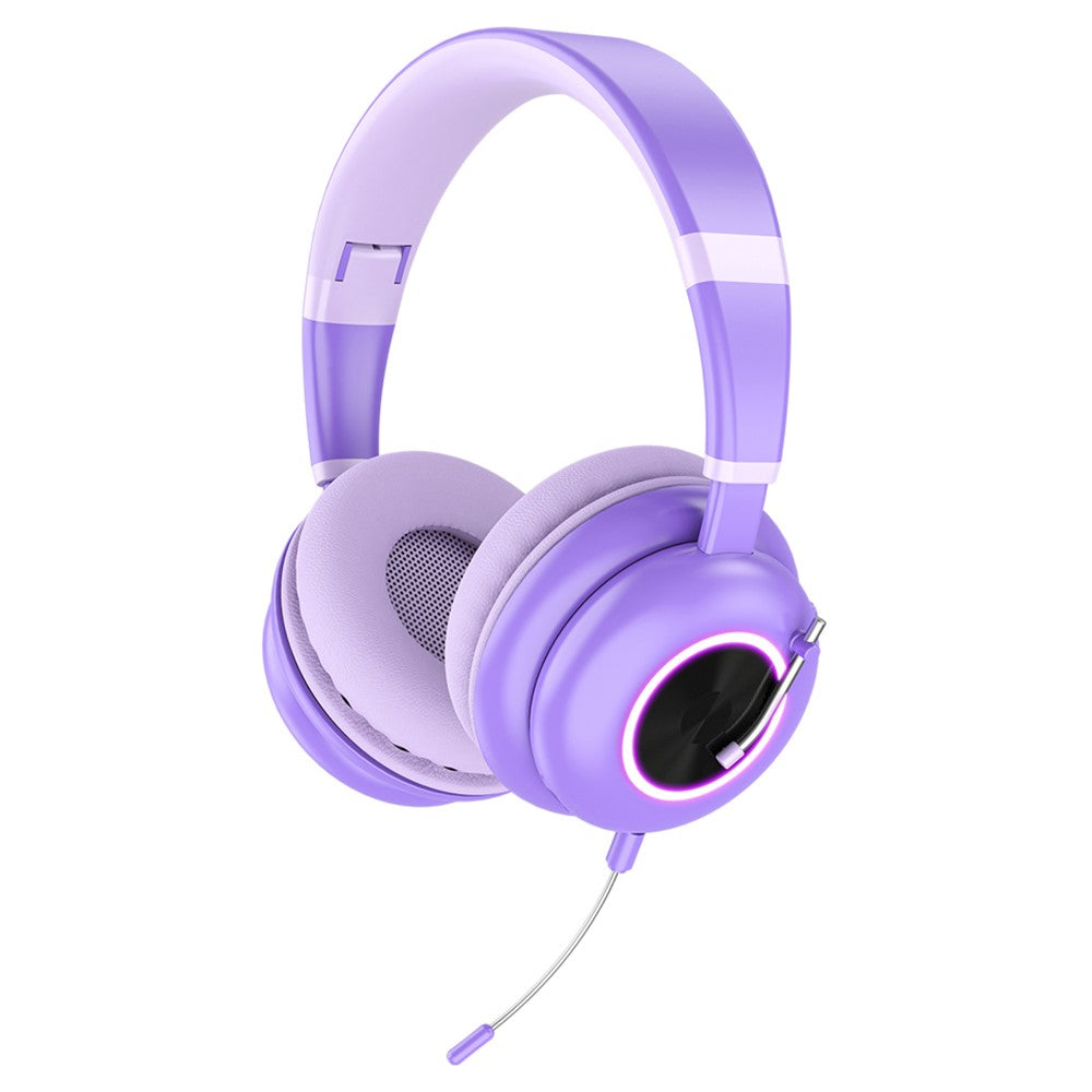KE-29 Over-ear Trådløst Bluetooth-kompatibelt Headset RGB Lys Gaming Musik Hovedtelefon med Mikrofon