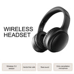 BT037 Bluetooth-compatible Noise Cancelling Headphones Over Ear ANC Wireless Deep Bass Headset