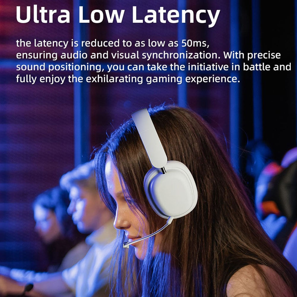 SY-T1 Over-Ear Bluetooth-kompatibelt Headset Vikbara Gaminghörlurar med Löstagbar ENC-mikrofon