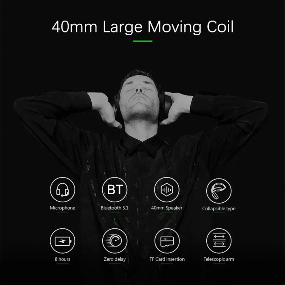 L700 Bluetooth-kompatible Hovedtelefon Over Ear Trådløst Musik Headset HiFi Stereo Bas Lyd Sport Øretelefon