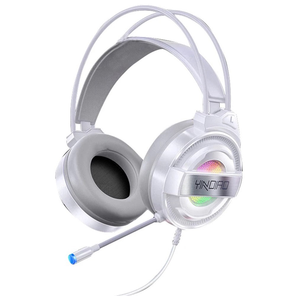 YINDIAO Q3 LED-belyst Gaming Headset E-sport USB + Dobbelt 3,5 mm AUX Kablede Hovedtelefoner