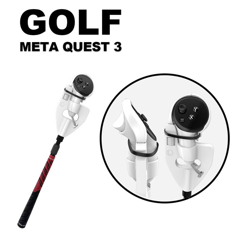 WOLMTT For Meta Quest 3 VR Golfkølle-controller Ergonomisk grebspind Håndtag