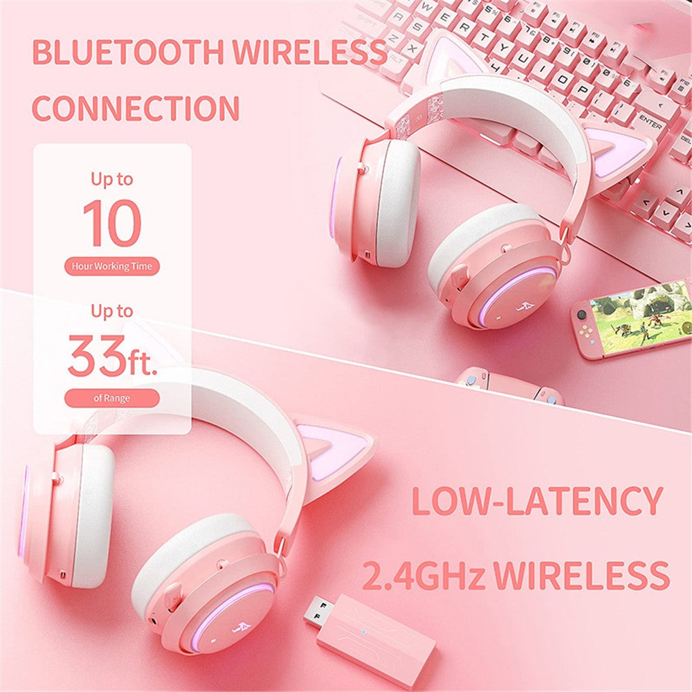 SOMIC GS510 Bluetooth-compatible / 2.4Ghz / 3.5mm Wired 3-Mode Gaming Headset with RGB Lights