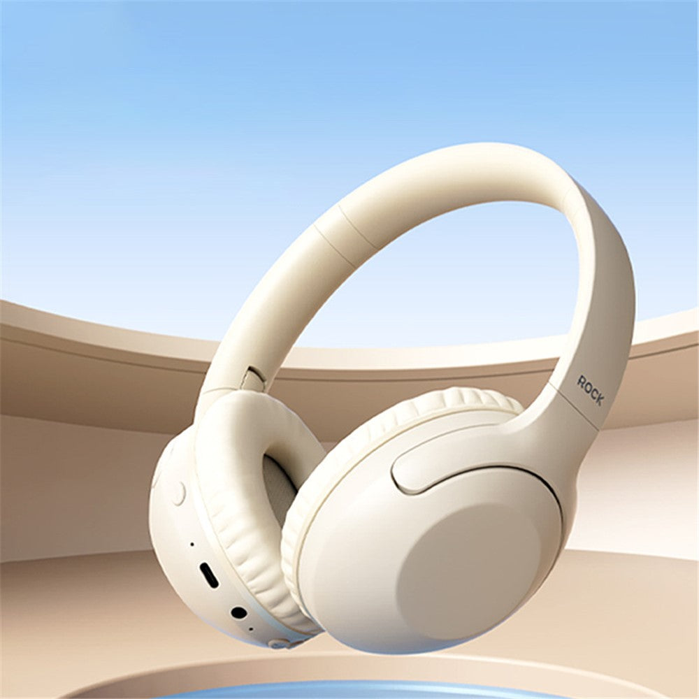 ROCK O3 Wireless On-Ear Headphones Bluetooth-compatible Stereo Headset Over Ear Noise Canceling