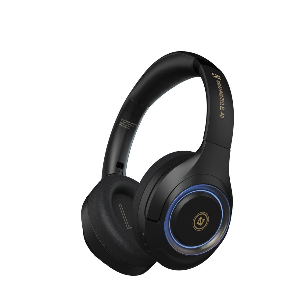 ROCK A8 Kablet og trådløst on-ear hovedtelefon-headset med mikrofon Bluetooth-kompatibelt stereo-headset over-ear