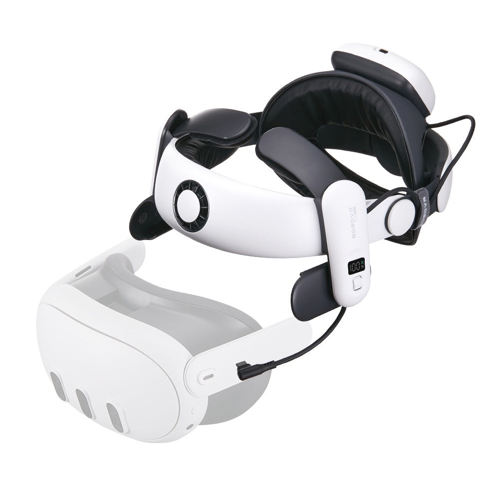 BOBOVR S3 Pro For Meta Quest 3S / 3 VR Headset Battery Strap Head Air Cooling System with 10000mAh Battery Pack