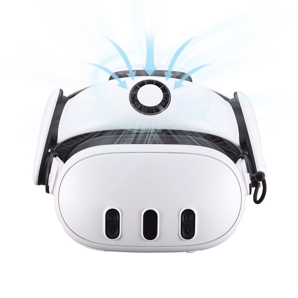 BOBOVR S3 Pro For Meta Quest 3S / 3 VR Headset Battery Strap Head Air Cooling System with 10000mAh Battery Pack