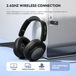 2.4G Trådløs Hovedtelefon ANC Headset Bluetooth-kompatibel Musik Gaming Hovedtelefon