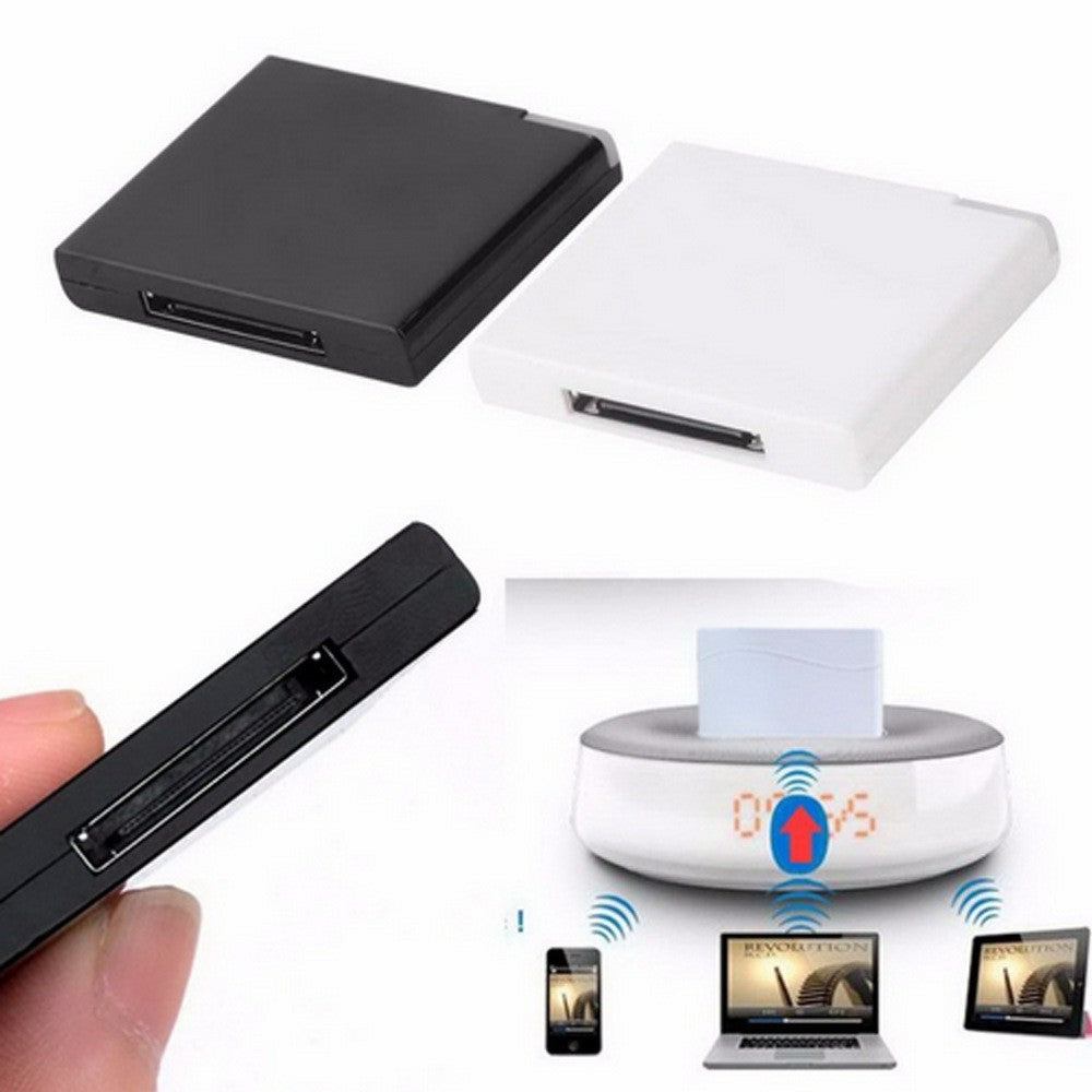 IP02 30-Pin Wireless Bluetooth-compatible Audio Receiver for iPhone / iPad Music Adapter Docking Station