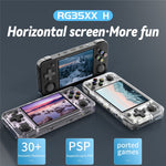 ANBERNIC RG35XXH Linux System 3.5-inch IPS Screen Open Source Game Console (English Version), 64G Memory