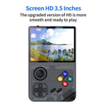 AMPOWN M19 3.5-inch IPS Screen Retro Handheld Game Console 3D Rocker Arcade Gamepad (English Version), with 128G TF Card
