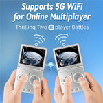 ANBERNIC RG35XXSP 3.5-inch Screen Flip Handheld Gaming Machine 64G Wireless Game Console with 128G TF Card (English Version)