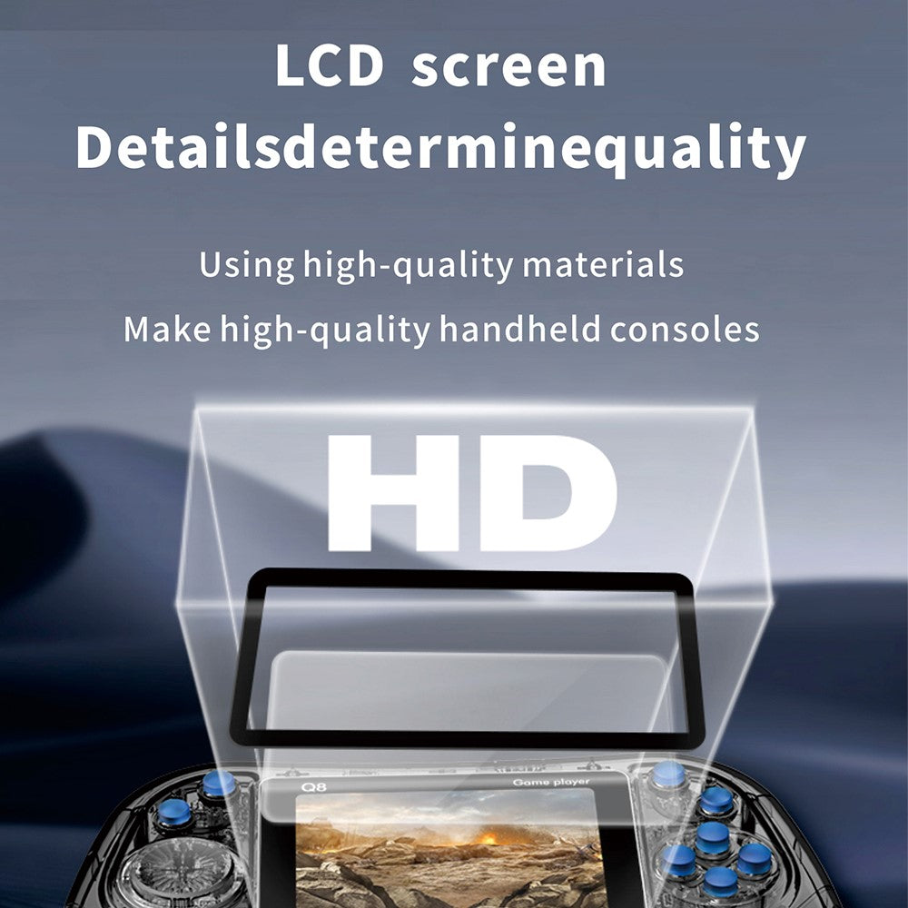 Q8 Retro Game Console with Handheld Controller Built-in 800 Games for 2 Players