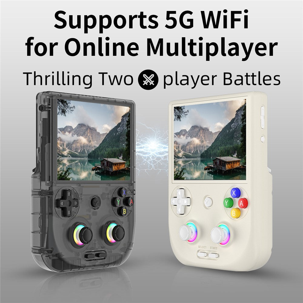 ANBERNIC RG406V Håndholdt Spillekonsol 4 tommer 960*720P IPS Touchskærm 128G Android 13 Spillekonsol med 128G Kort
