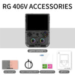 ANBERNIC RG406V Håndholdt Spillekonsol 4 tommer 960*720P IPS Touchskærm 128G Android 13 Spillekonsol med 128G Kort