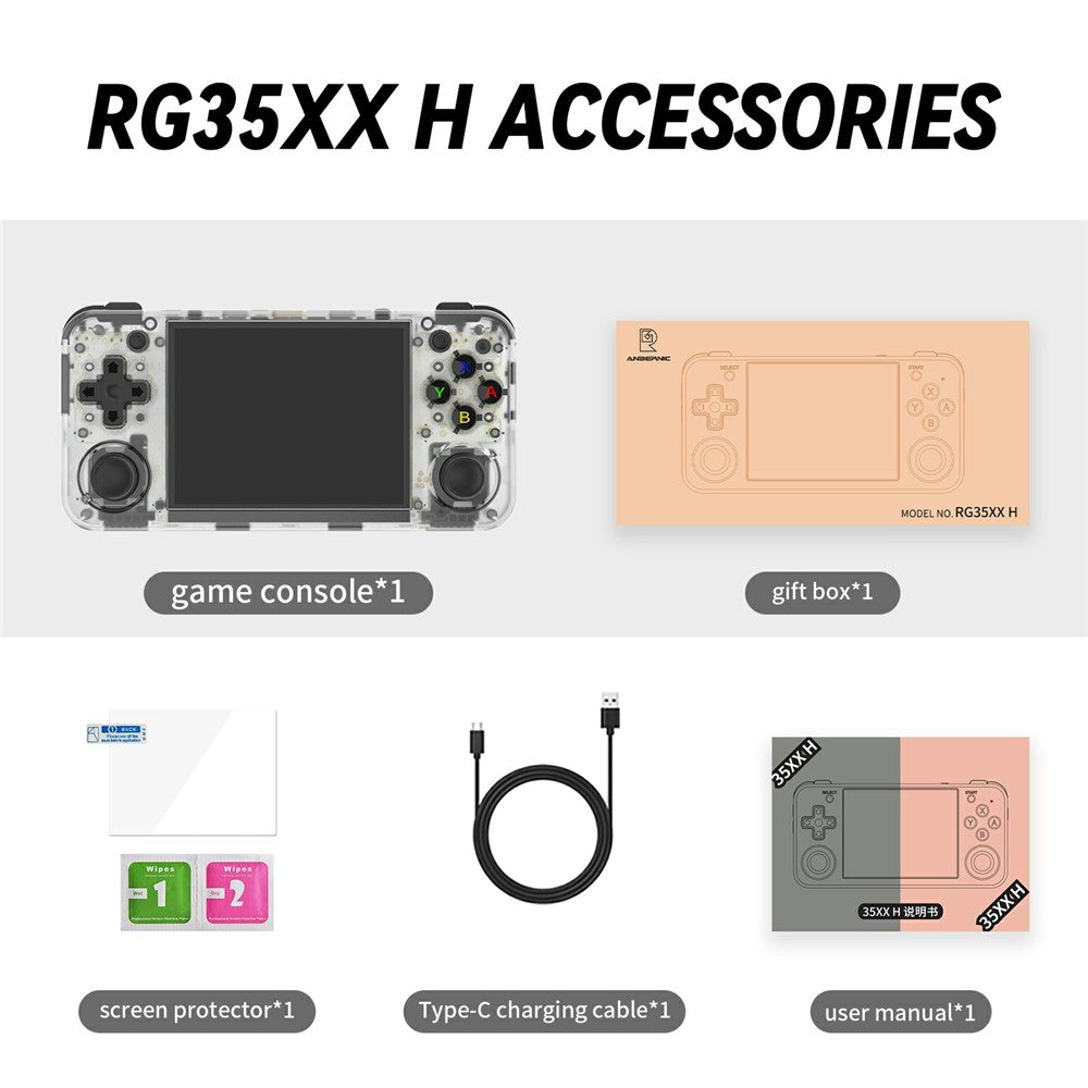AMPOWN RG35XXH 32G Handheld Game Console Retro Arcade Open Source WiFi Bluetooth-compatible Game Machine
