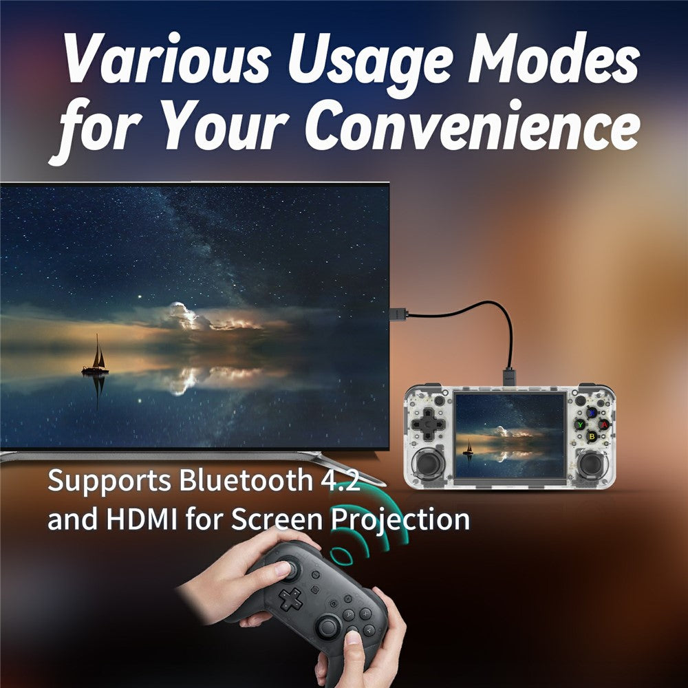 AMPOWN RG35XXH 32G Handheld Game Console Retro Arcade Open Source WiFi Bluetooth-compatible Game Machine