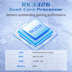 ANBERNIC G350 64G Retro Handheld Game Console 3.5 Inch IPS Screen Wired Controller with 128GB TF Card