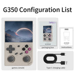 ANBERNIC G350 64G Retro Handheld Game Console 3.5 Inch IPS Screen Wired Controller with 128GB TF Card