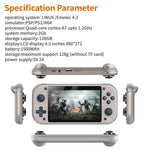 M17 4.3 Inch Screen Handheld Video Game Console 3D Arcade Emulator Controller with 128G Memory