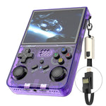 R36xx Handheld Game Console 3.5 Inch Screen Retro Arcade Gaming Controller, WiFi Version / 64G TF Card