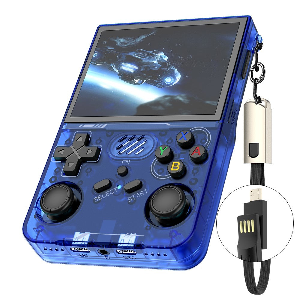 R36xx Handheld Game Console 3.5 Inch Screen Retro Arcade Gaming Controller, WiFi Version / 64G TF Card
