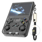 R36xx Handheld Game Console 3.5 Inch Screen Retro Arcade Gaming Controller, WiFi Version / 64G TF Card