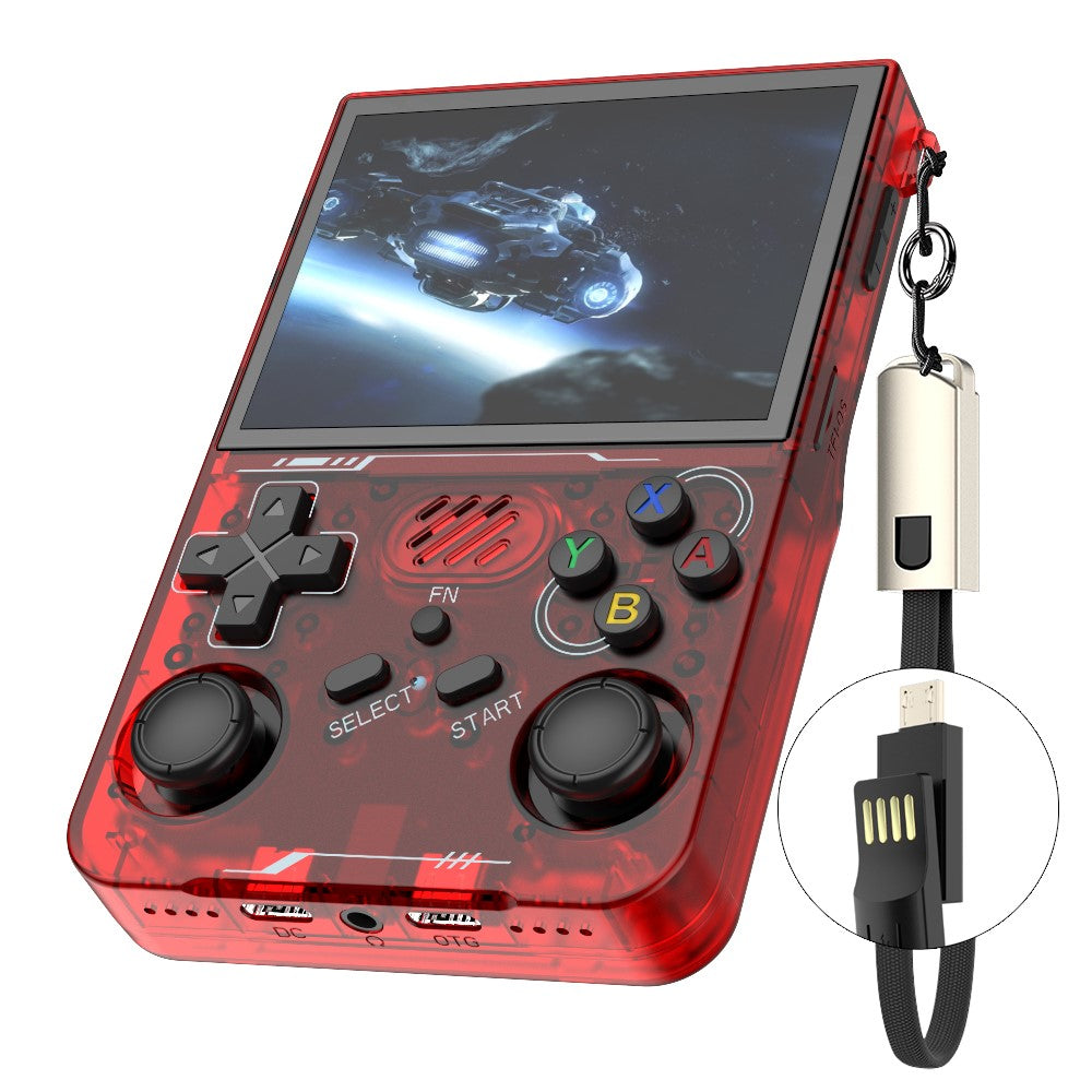 R36xx Handheld Game Console 3.5 Inch Screen Retro Arcade Gaming Controller, WiFi Version / 64G TF Card