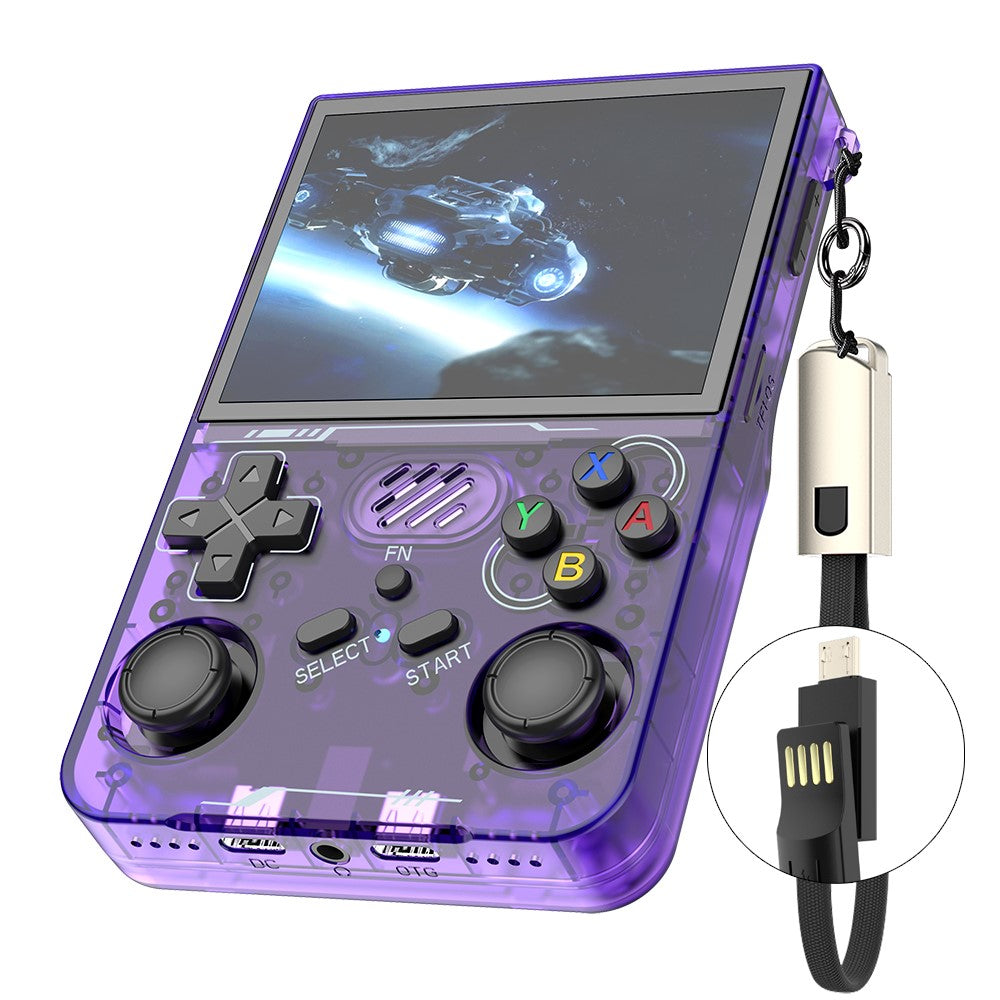 R36xx Handheld Game Console 3.5 Inch Screen Retro Arcade Gaming Controller, WiFi Version / No TF Card
