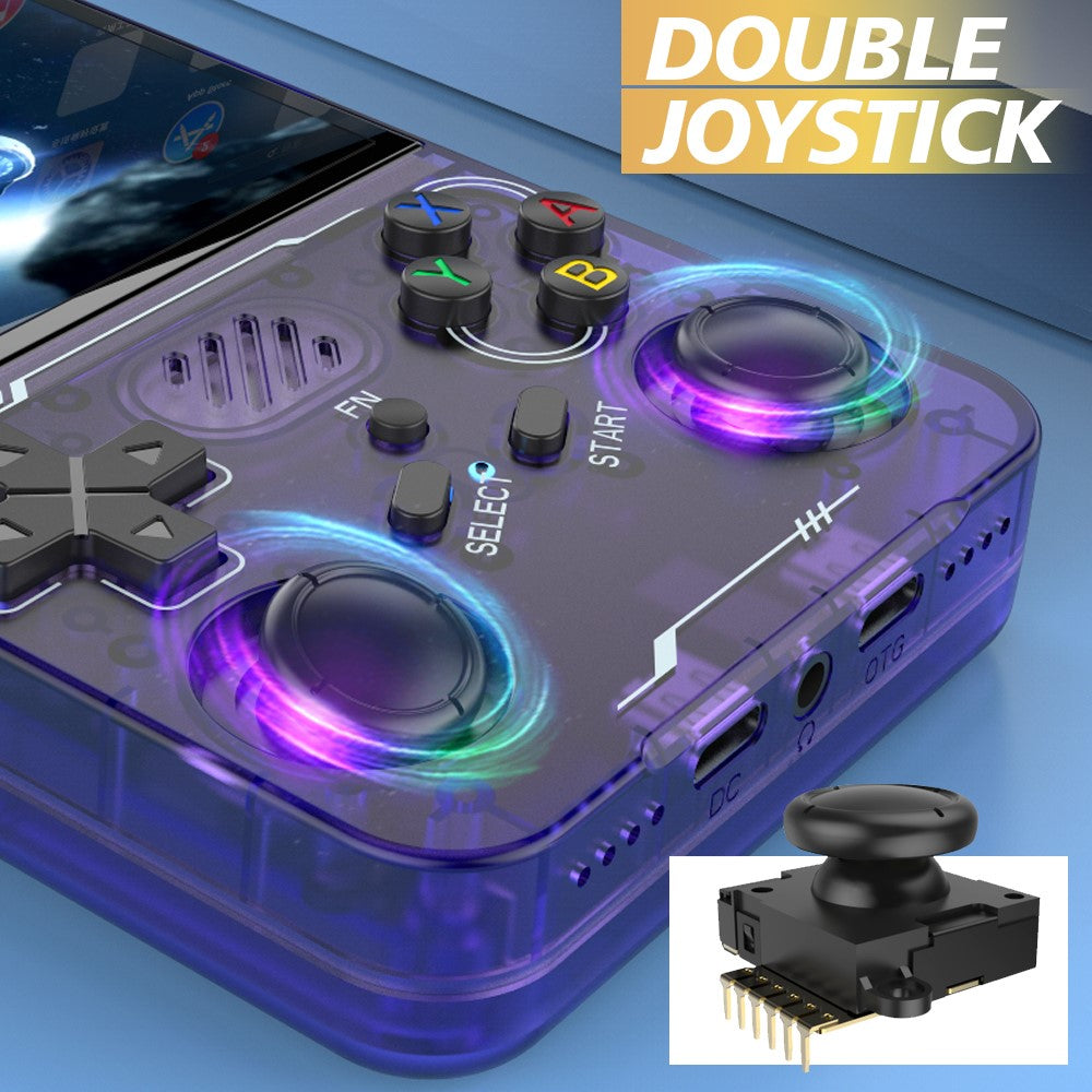 R36xx Handheld Game Console 3.5 Inch Screen Retro Arcade Gaming Controller, WiFi Version / No TF Card