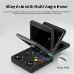 AMPOWN RG34XXSP 3.4 Inch IPS Screen Retro Handheld Game Console 64GB Foldable Wireless Gamepad, without TF Card