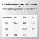 AMPOWN RG34XXSP 3.4 Inch IPS Screen Retro Handheld Game Console 64GB Foldable Wireless Gamepad, without TF Card