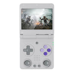 AMPOWN RG34XXSP 3.4 Inch IPS Screen Retro Handheld Game Console 64GB Foldable Wireless Gamepad, without TF Card